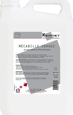 Kemnet Mecabille Orange gel d'atelier surpuissant Bidon de 5 L