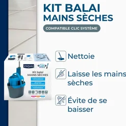 Kit balai mains sèches Starwax compatible clic système