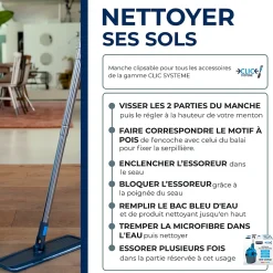 Kit balai mains sèches Starwax compatible clic système