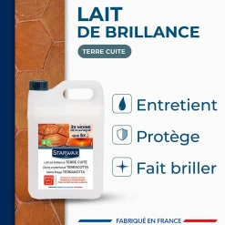 Lait de brillance tomettes et terres cuites Starwax 5L