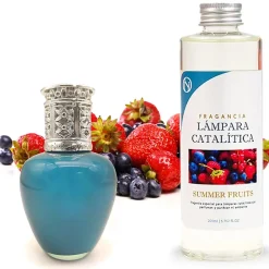 Lampe catalytique Aqua Marina + Parfum Summer Fruits 200 ml - Élimine mauvaises odeurs, parfume et améliore la qualité de l'air