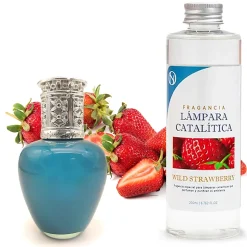 Lampe catalytique Aqua Marina + Parfum Wild Strawberry 200 ml - Élimine mauvaises odeurs, parfume et améliore la qualité de l'air