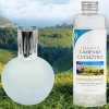 Lampe catalytique Bleu Gris Mat + Arôme Provence Breeze 200 ml. Élimine mauvaises odeurs, parfume et améliore la qualité de l'air