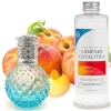 Lampe catalytique Blue Diamonds + Parfum Peach Velvet 200 ml - Élimine mauvaises odeurs, parfume et améliore la qualité de l'air