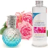 Lampe catalytique Blue Diamonds + Parfum Bed of Roses 500 ml - Élimine mauvaises odeurs, parfume et améliore qualité de l'air