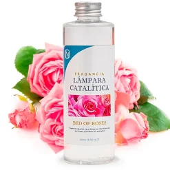 Lampe catalytique Drops Orange + Parfum Bed of Roses 500 ml - Élimine mauvaises odeurs, parfume et améliore la qualité de l'air