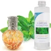 Lampe catalytique Drops Orange + Parfum Mountain Mint 500 ml - Élimine mauvaises odeurs, parfume et améliore la qualité de l'air