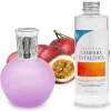 Lampe catalytique Fuchsia Mat + Parfum Caribbean Passion 500 ml - Élimine mauvaises odeurs, parfume et améliore qualité de l'air