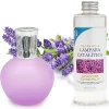 Lampe catalytique Fuchsia Mat + Parfum Lavender Expression 500 ml. Élimine mauvaises odeurs, parfume et améliore qualité de l'air