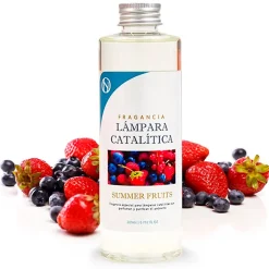Lampe catalytique Mosaïque Blanc + Arôme Summer Fruits 200 ml - Élimine mauvaises odeurs, parfume et améliore la qualité de l'air