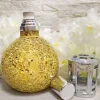 Lampe catalytique Mosaïque Doré + Parfum Lemon Cake 200 ml - Élimine mauvaises odeurs, parfume et améliore qualité de l'air