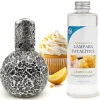 Lampe catalytique Mosaïque Noir + Parfum Lemon Cake 500 ml - Élimine les mauvaises odeurs, parfume et améliore la qualité de l'air