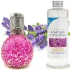 Lampe catalytique Mosaïque Fuchsia + Lavender Expression 500 ml - Élimine mauvaises odeurs, parfume et améliore qualité de l'air