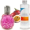 Lampe catalytique Mosaïque Fuchsia + Caribbean Passion 500 ml - Élimine mauvaises odeurs, parfume et améliore qualité de l'air