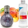 Lampe catalytique Mosaïque de minuit + Parfum Peach Velvet 200 ml - Élimine mauvaises odeurs, parfume et améliore qualité de l'air