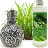 Lampe catalytique Mosaïque Noir + Parfum Citronnelle 500 ml - Élimine mauvaises odeurs, parfume et améliore la qualité de l'air