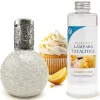 Lampe catalytique Mosaïque Blanc + Parfum Lemon Cake 500 ml - Élimine mauvaises odeurs, parfume et améliore la qualité de l'air