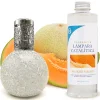 Lampe catalytique Mosaïque Blanc + Arôme Waikiki Melon 200 ml - Élimine mauvaises odeurs, parfume et améliore la qualité de l'air
