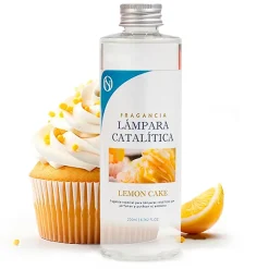 Lampe catalytique Orange Waves + Parfum Lemon Cake 500 ml - Élimine les mauvaises odeurs, parfume et améliore la qualité de l'air