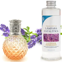 Lampe catalytique Orange Diamonds + Lavender Expression 200 ml - Élimine mauvaises odeurs, parfume et améliore la qualité de l'air