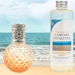 Lampe catalytique Orange Diamonds + Mediterranean Light 500 ml - Élimine mauvaises odeurs, parfume et améliore la qualité de l'air