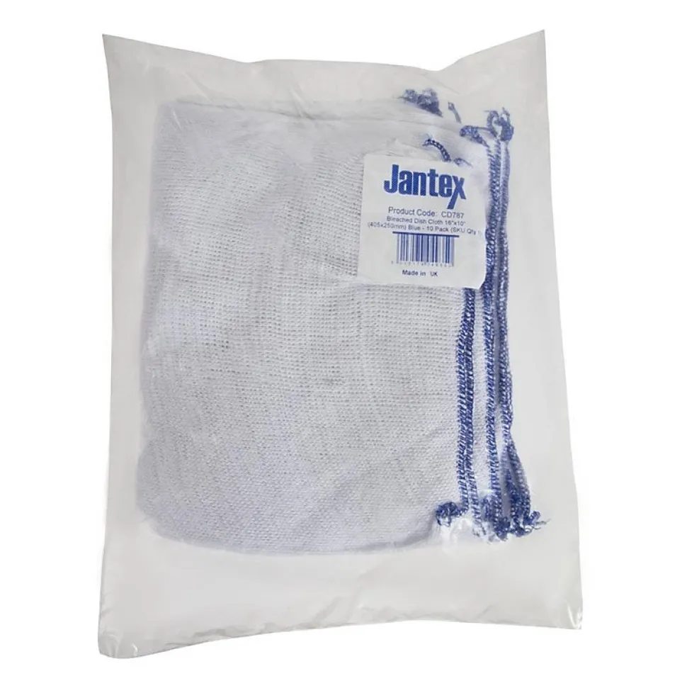 Lavettes Bleues Lot de 10 - Jantex