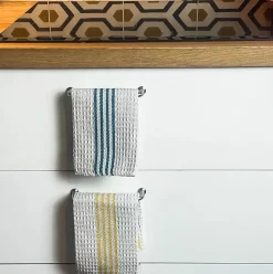 Lavettes microfibres en nid d'abeille x2 pour cuisine Elephant