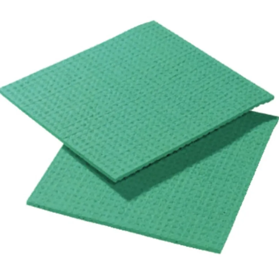 Lavettes Spongyl vertes Lot de 10