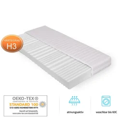 LED Lit NUBE gris foncé 180 x 200 cm