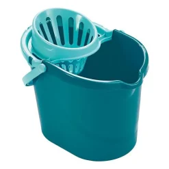 LEIFHEIT Kit de nettoyage sol Classic Mop 56792 Leifheit ensemble de nettoyage balai a franges viscose tres absorbantes seau pan