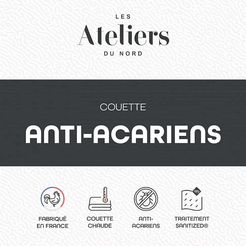 Les Ateliers du Nord - Couette Chaude Anti-acariens 240x260cm