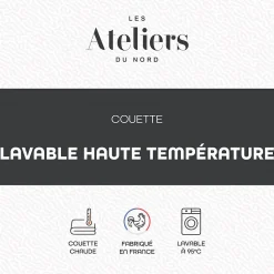 Les Ateliers du Nord - Couette Chaude Lavage Haute Température 240x260cm