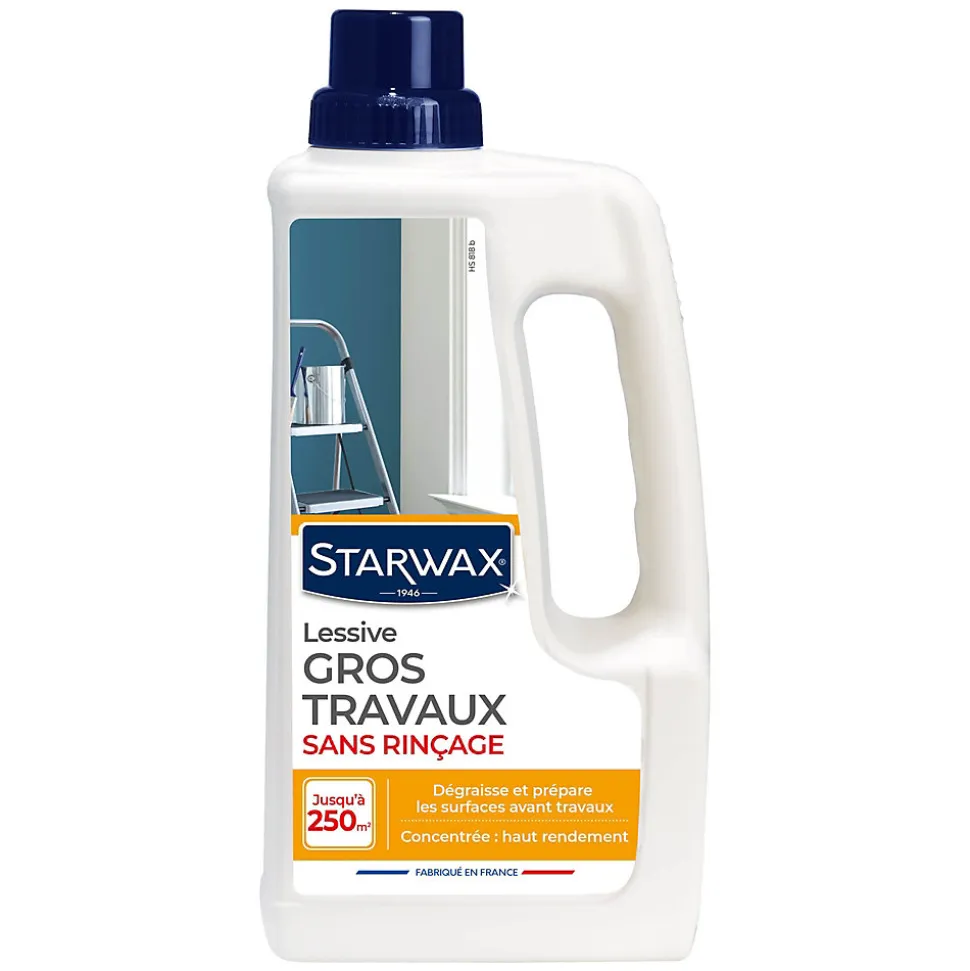 Lessive gros travaux sans rinçage Starwax 1L