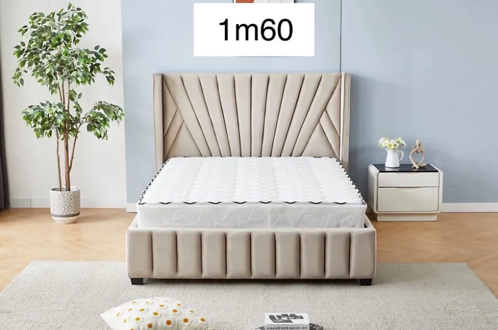 Lit 2 places HATICE en velours