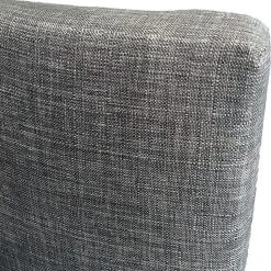 Lit 2 places 140x200cm Tissu Gris clair avec sommier DUSIN