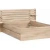 Lit 140 x 190/200 cm avec 4 tiroirs - Coloris : Naturel - TENALIA II