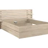 Lit 180 x 200 cm avec 4 tiroirs - Coloris : Naturel - TENALIA