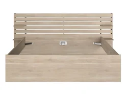 Lit 180 x 200 cm avec rangements - Coloris : Naturel - TENALIA