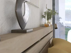 Lit 180 x 200 cm avec rangements - Coloris : Naturel - TENALIA