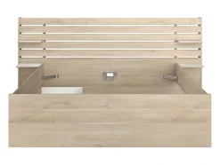 Lit 160 x 200 cm avec rangements - Coloris : Naturel - TENALIA II