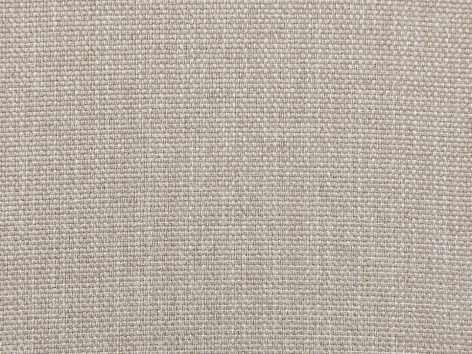 Lit 120 x 200 cm avec tête de lit capitonnée - Tissu - Beige - MASSIMO