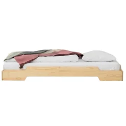 Lit au sol 90x190 sommier inclus Lola Bois