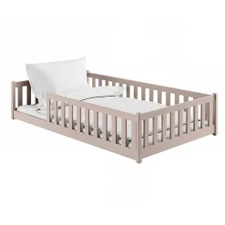 Lit au sol 120x200 sommier inclus Maya Cachemire