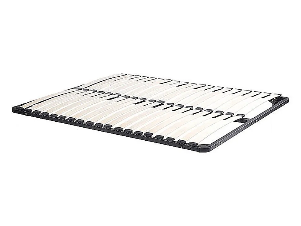 Lit avec chevets 160 x 200 cm - 2 tiroirs - Avec LEDs - Coloris : Naturel et anthracite + Sommier + Matelas - FRANCOLI