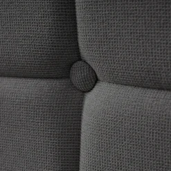 Lit avec rangement 90 x 200 cm - Lit Simple avec Tiroirs et LED - Lin Bois Métal - Sans Matelas - Gris