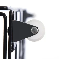 Lit avec rangement 90x200 cm - Lit simple capitonné avec LED et 2 tiroirs - Bois massif + Lin + Métal - Sans Matelas - Noir