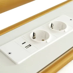 Lit avec Rangement 90x200 cm - Lit Capitonné Simple avec 2 Tiroirs, Prises USB et LED, Velours, Sans Matelas, Blanc