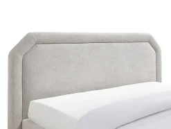 Lit avec tiroirs 160 x 200 cm - Tissu - Beige + Matelas - INASTO