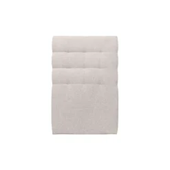 Lit avec tête de lit capitonnée tissu et sommier kit - Lit en bois massif