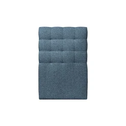 Lit avec tête de lit capitonnée et sommier tapissier - Lit en bois massif